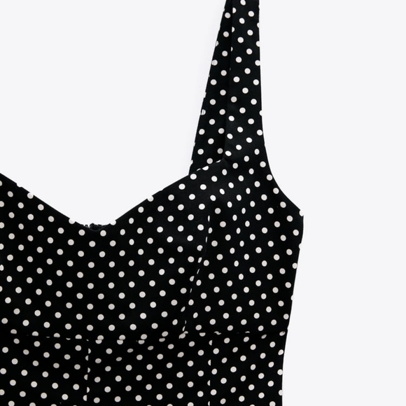 Zara Polka Dot Print Short jumpsuit - Picture 3 of 3